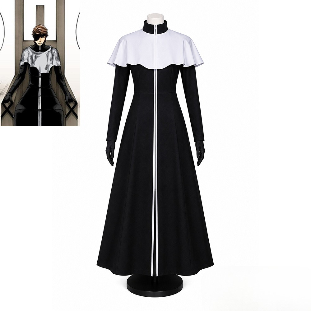 Demon Slayer Haori - Aizen Sousuke Cosplay Kostümü, Beyaz Haori,