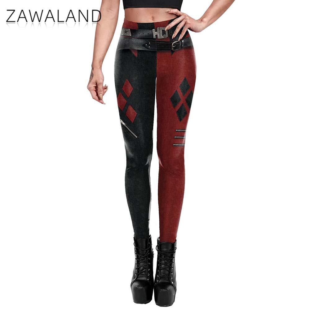Anime Harley Quinn Cosplay - Kadınlar için ZAWALAND tayt Cosplay Harley