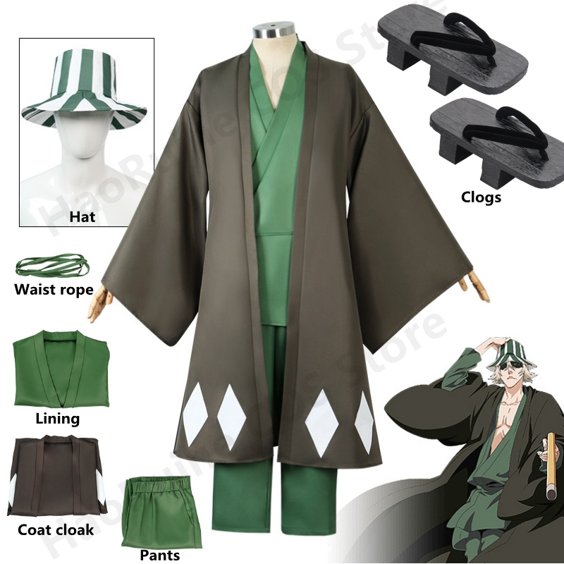 Bleach Captain Coat - Sıcak Anime Bleach Cosplay Urahara Kisuke