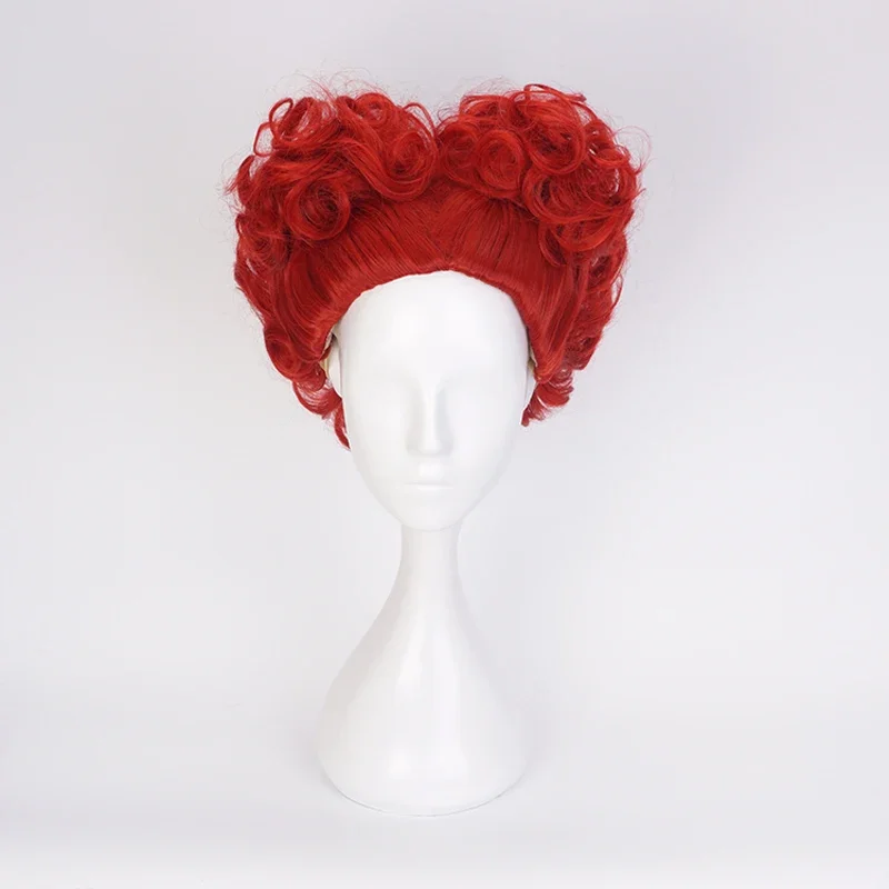 Anime Cosplay With Red Hair - Alice Kırmızı Kraliçe Cosplay Peruk Kalplerin