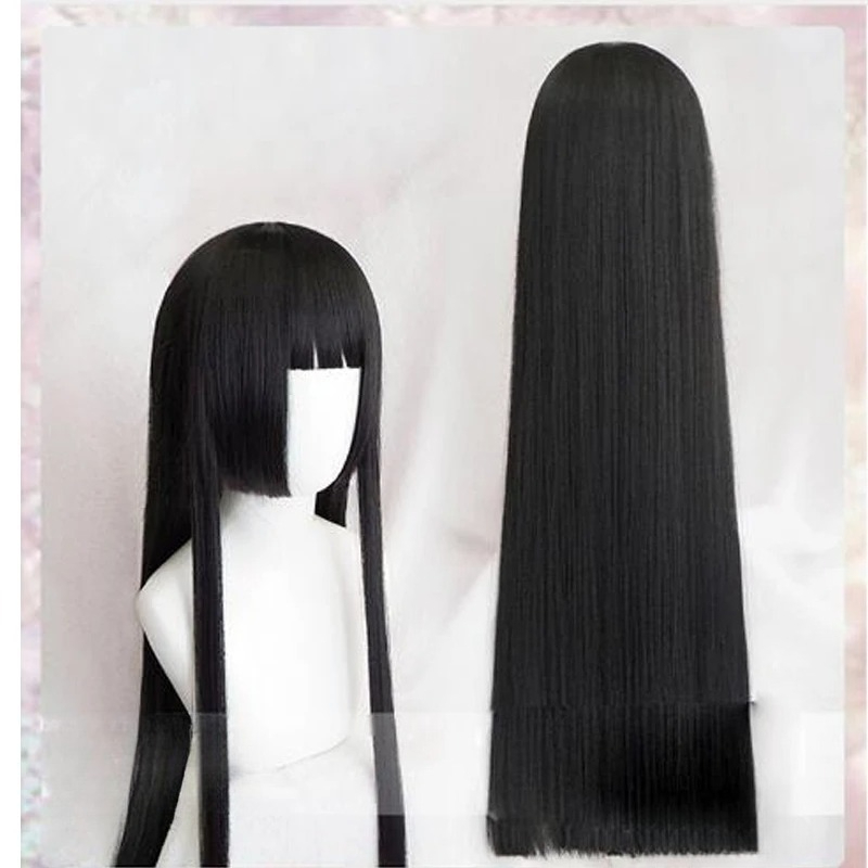Anime Cosplay Yumeko - 100cm Yumeko Jabami Cosplay Perukları Siyah