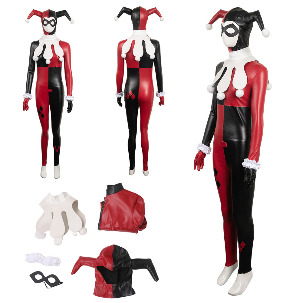 Anime Harley Quinn Cosplay - İntihar Quinzel Cosplay Yetişkin Kız Tulum