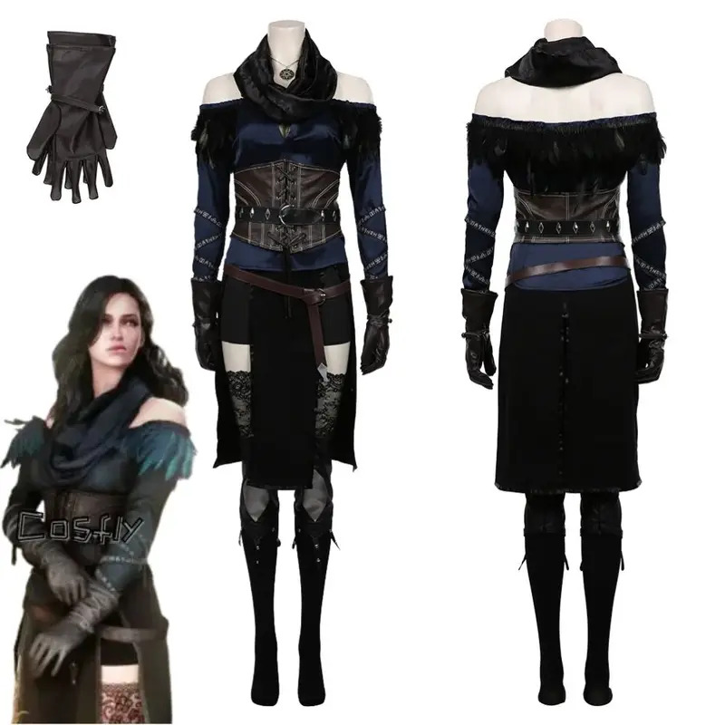 Anime Cosplay Girlfriend - Yennefer Cosplay Fantasia Kostüm Kılık Kadın