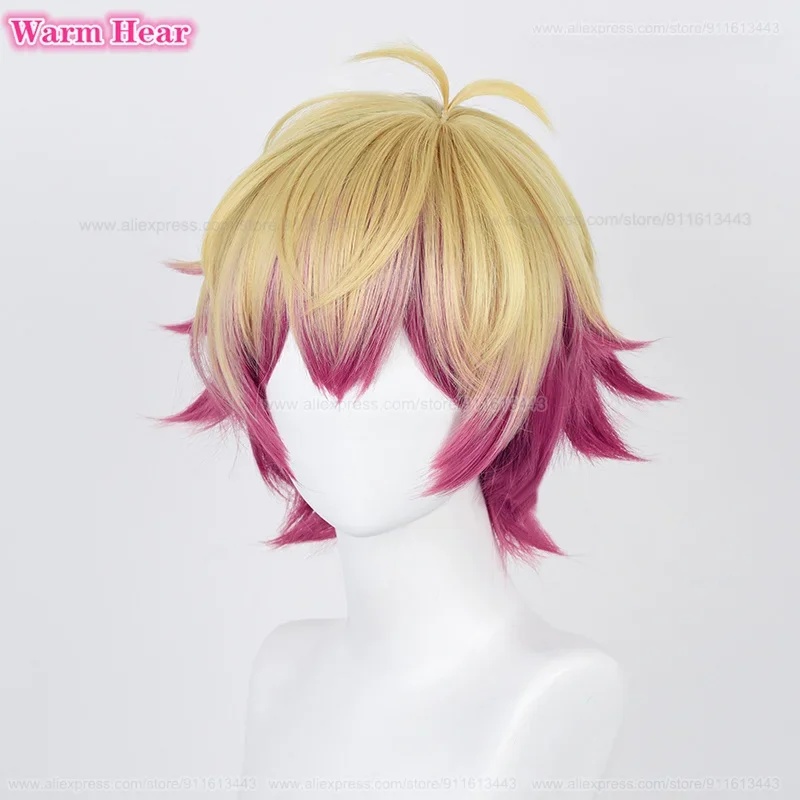 Anime Cosplay With Red Hair - d;4'v\6.h/ Alexis Ness Sentetik Kısa 30cm