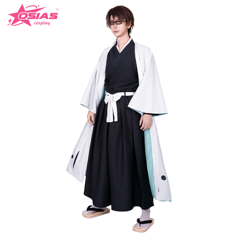 Bleach Captain Coat - OSIAS Erkekler Anime Aizen Sousuke Cosplay