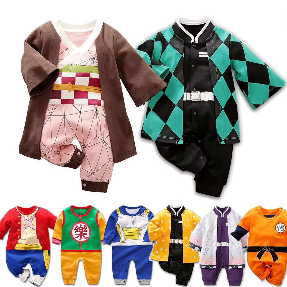 Anime Cosplay Toddler - 0-18 ay Anime Bebek Tulum Yenidoğan