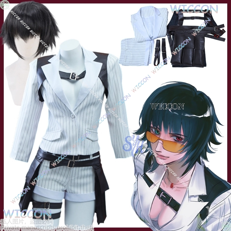 Anime Cosplay Girlfriend - Anime Kostümü Punk Seksi V Yaka