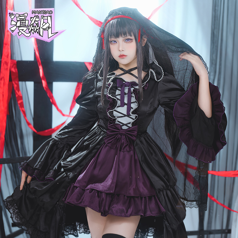 Anime Cosplay For Halloween - Akemi Homura Cosplay Kostüm Puella Magi