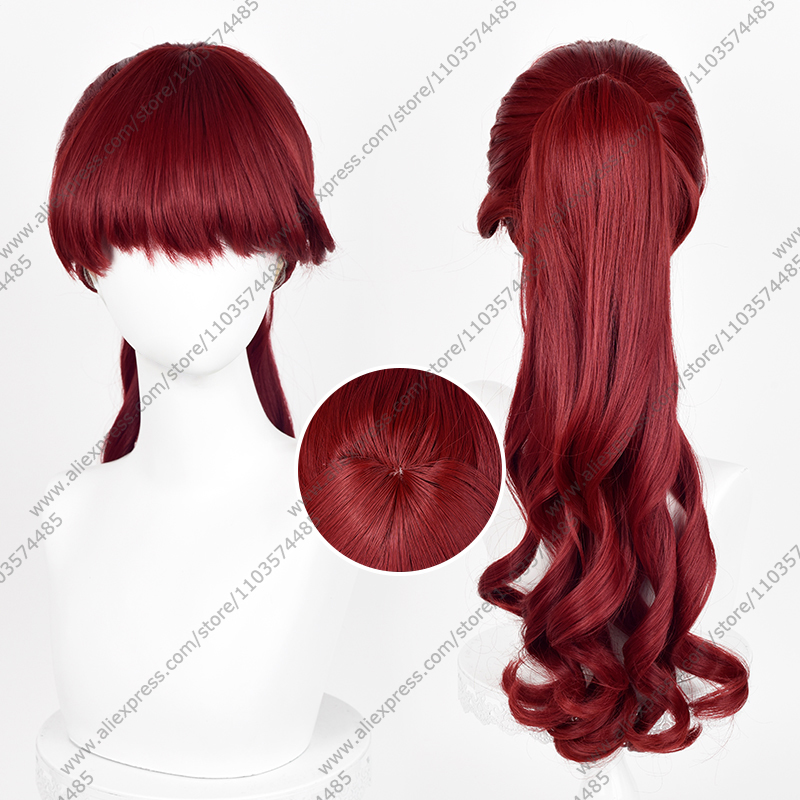 Anime Cosplay With Red Hair - Anime Kasumi Yoshizawa Cosplay Peruk 56