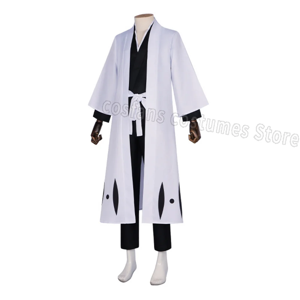 Bleach Captain Coat - Ölüm Aizen Sousuke Cosplay Kostüm Peruk