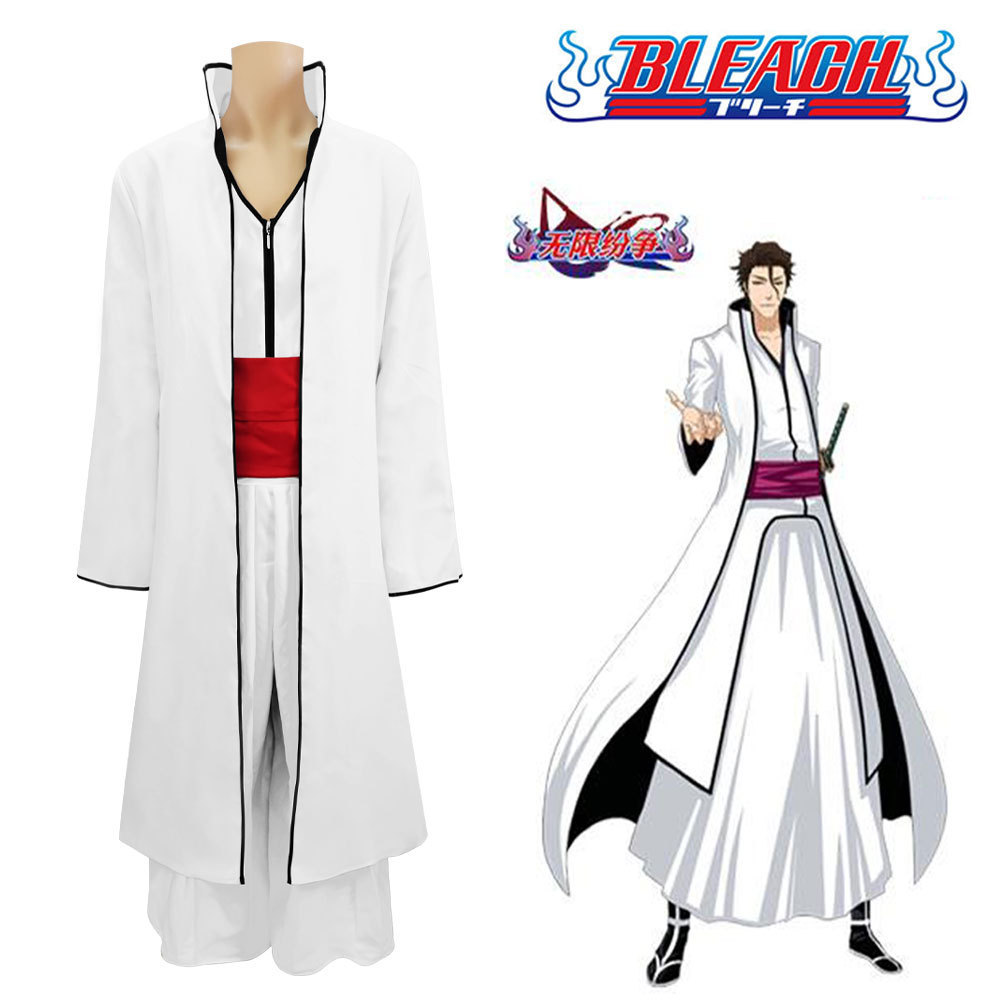 Bleach Captain Coat - Ölüm Kadro Kaptanı Kıyafetleri Aizen Sosuke