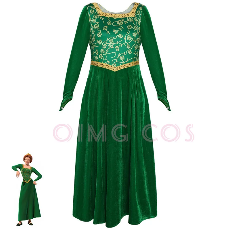 Anime Cosplay For Halloween - Prenses Fiona Cosplay Kostüm Yetişkin Karnaval