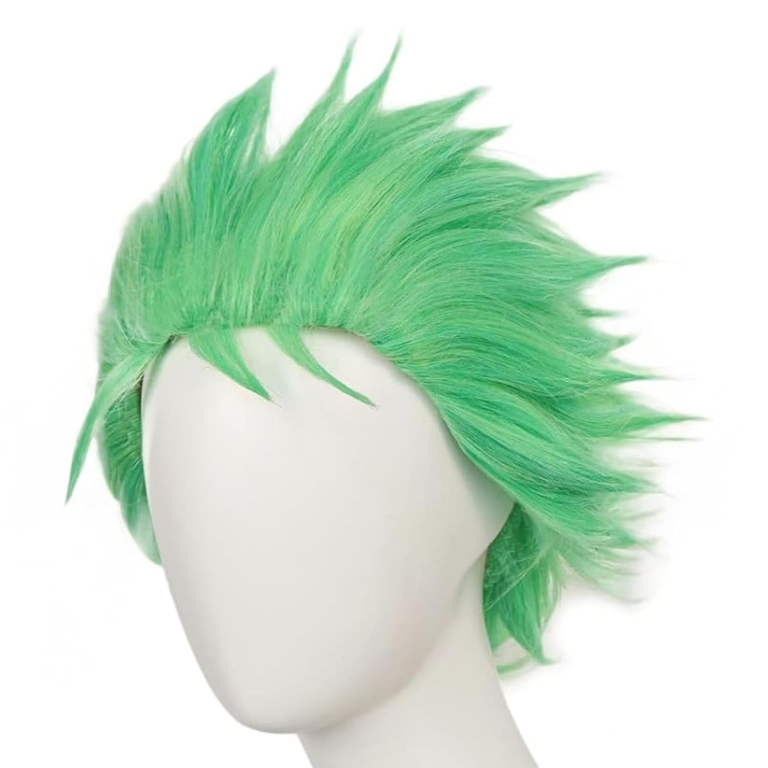Erkekler için kısa Yeşil Peruk - Cosplay Anime Zoro incelemesi ve fiyatı