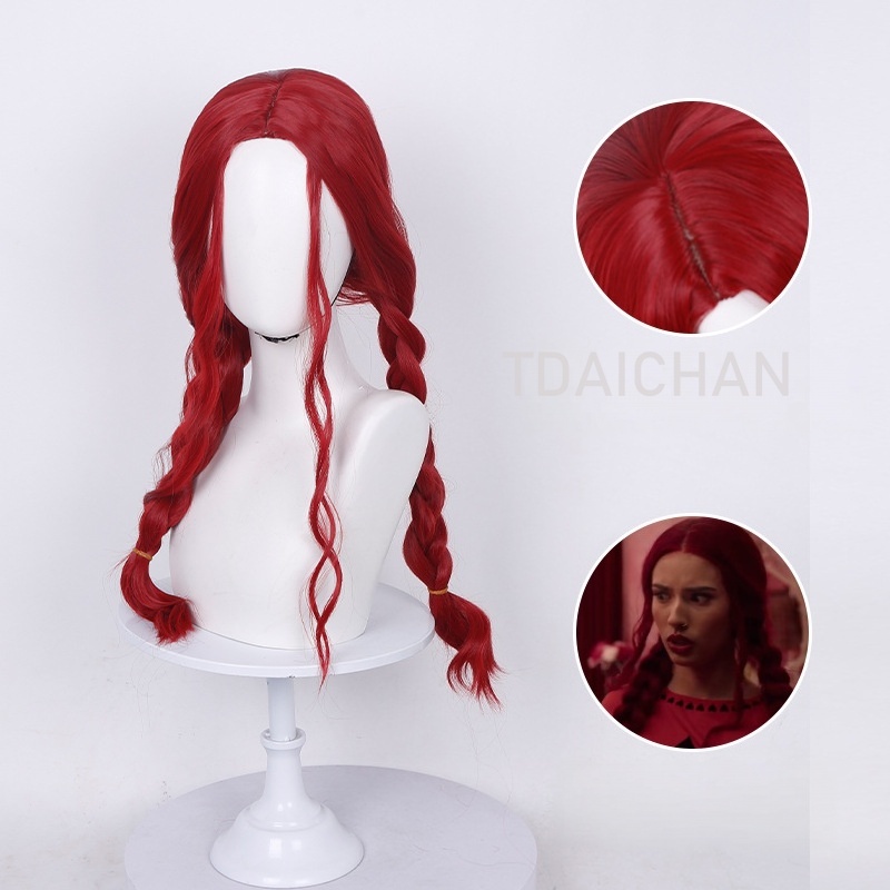 Kıvırcık Cosplay Peruk Kırmızı - Anime Cosplay With Red Hair incelemesi ve fiyatı