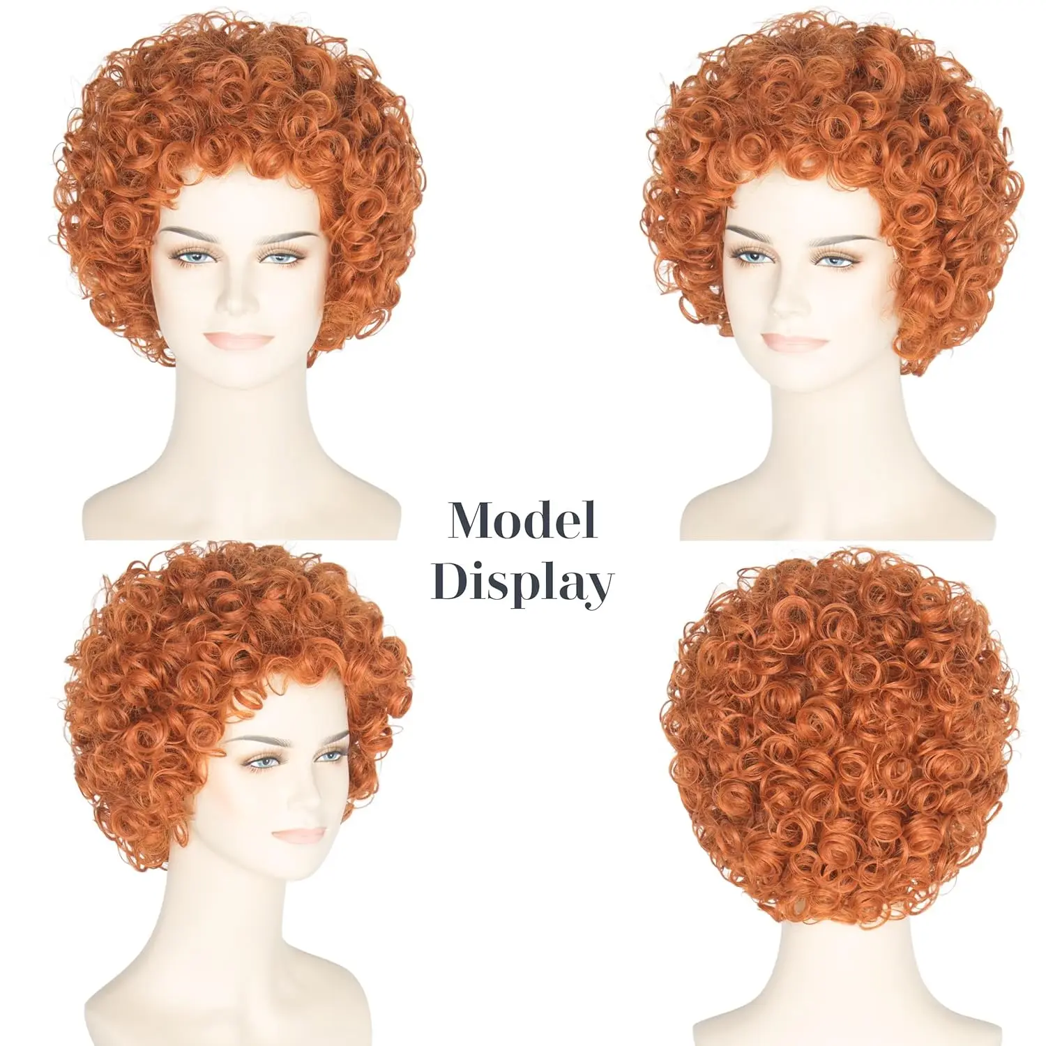 Kadın Kısa Kıvırcık Kırmızı Ka - Anime Cosplay With Red Hair incelemesi ve fiyatı