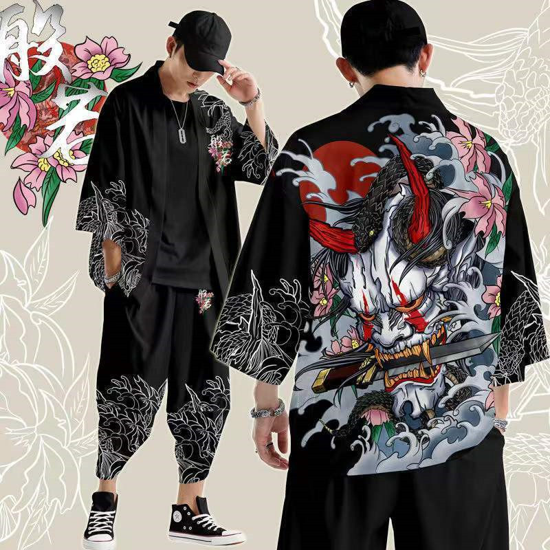 Büyük Boy 5XL 6XL japon Kimono - Demon Slayer Haori incelemesi ve fiyatı