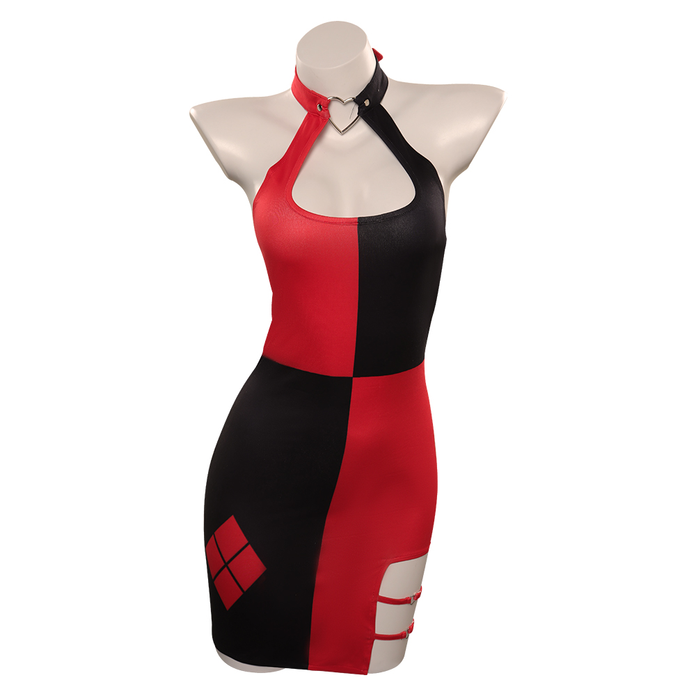 Quinzel Cosplay kostüm yetişki - Anime Harley Quinn Cosplay incelemesi ve fiyatı