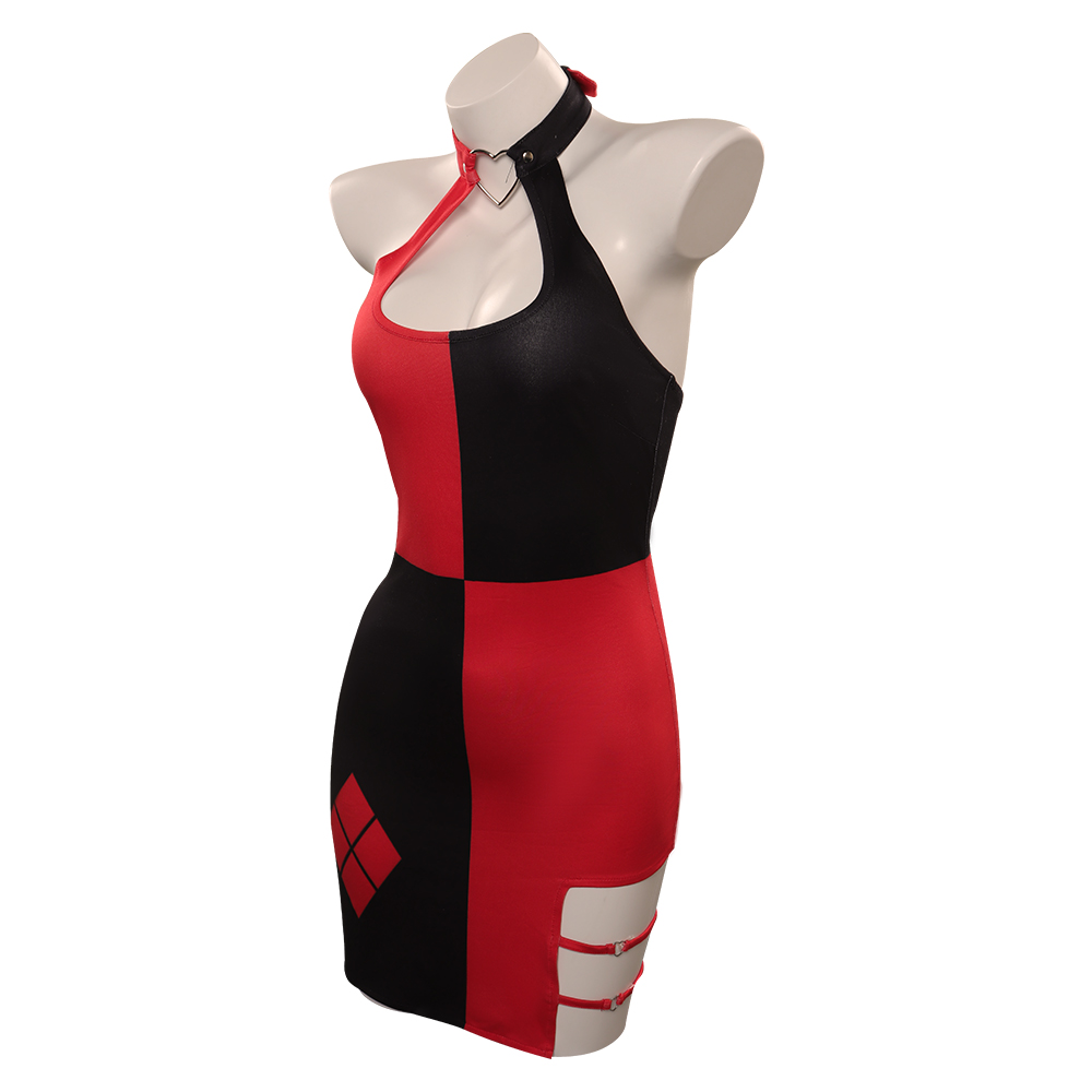 Quinzel Cosplay kostüm yetişki - Anime Harley Quinn Cosplay incelemesi ve fiyatı