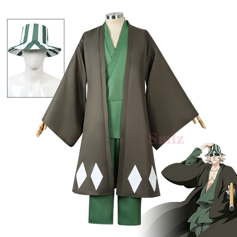 Urahara Kisuke Cosplay Anime B - Bleach Captain Coat incelemesi ve fiyatı