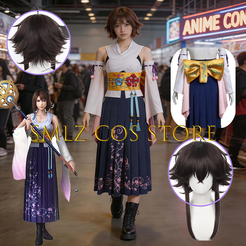 Smlz FFX Yuna Cosplay Anime FF - Anime Cosplay For Halloween incelemesi ve fiyatı