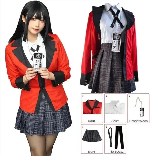 Yeni Anime Kakegurui Cosplay J - Anime Cosplay Kakegurui incelemesi ve fiyatı