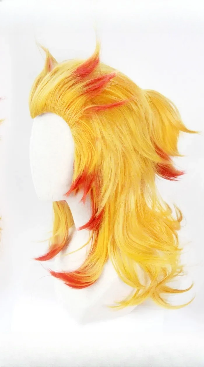 Rengoku Kyoujurou Peruk Kimets - Anime Cosplay With Red Hair incelemesi ve fiyatı