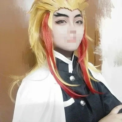 Rengoku Kyoujurou Peruk Kimets - Anime Cosplay With Red Hair incelemesi ve fiyatı
