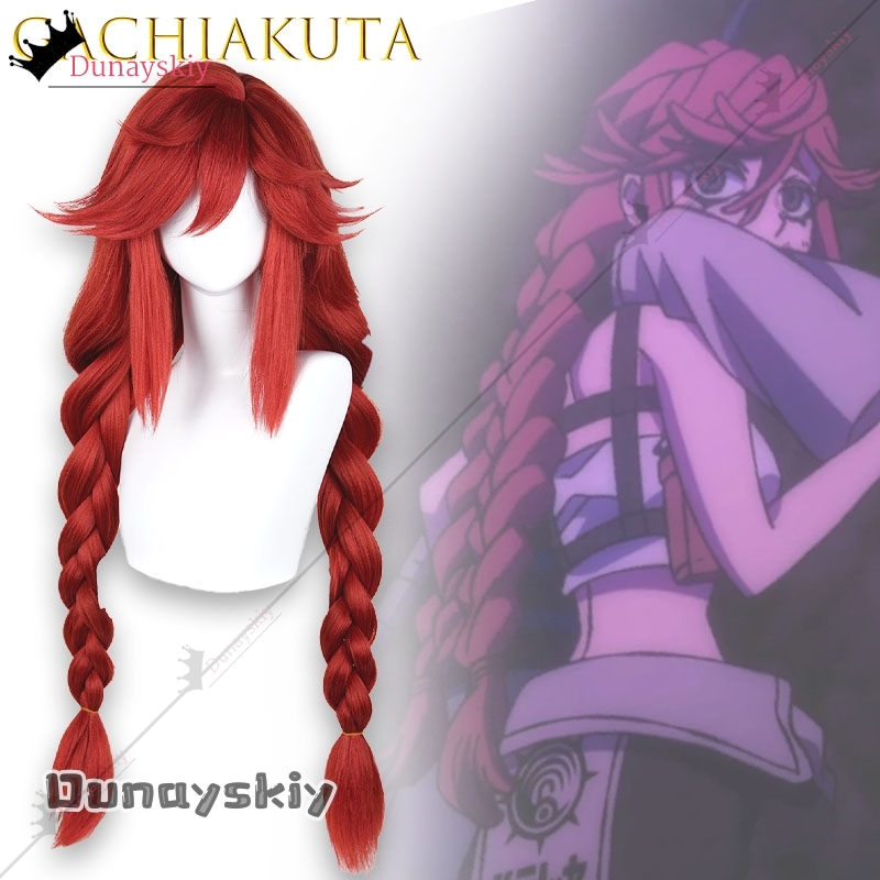 YiNuo@GACHIAKUTA Riyo Cosplay  - Anime Cosplay With Red Hair incelemesi ve fiyatı