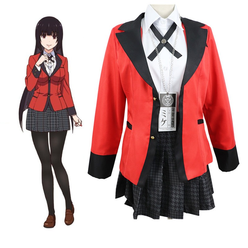 Jabami Yumeko Cosplay Kostümü  - Anime Cosplay Kakegurui incelemesi ve fiyatı