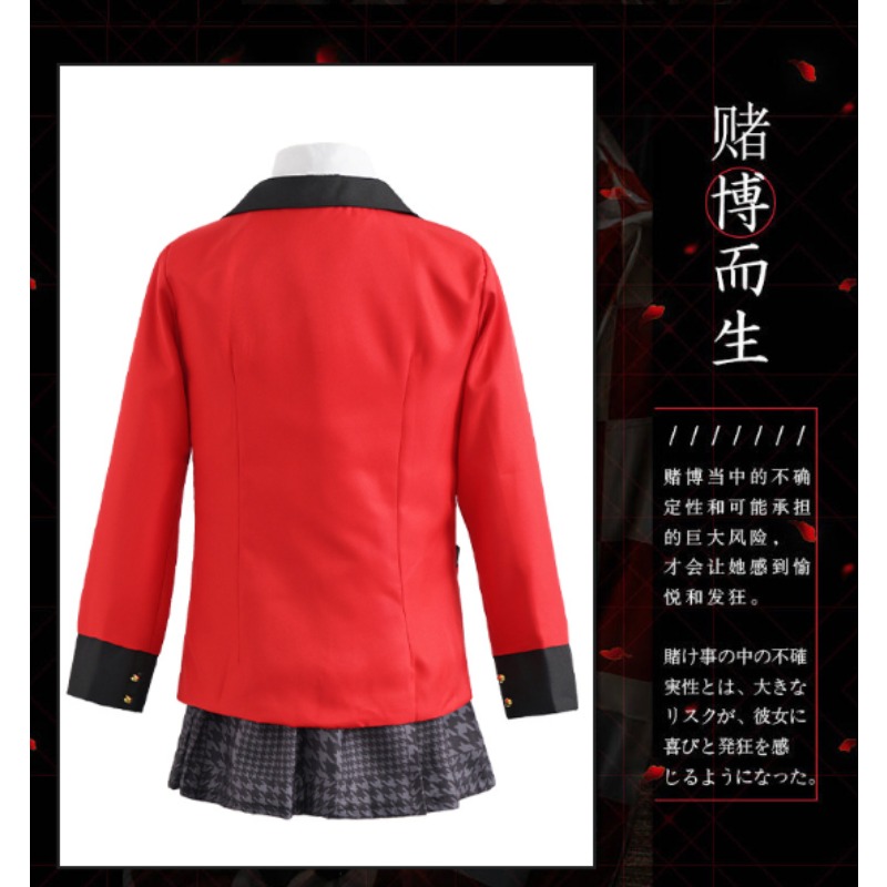 Jabami Yumeko Cosplay Kostümü  - Anime Cosplay Kakegurui incelemesi ve fiyatı