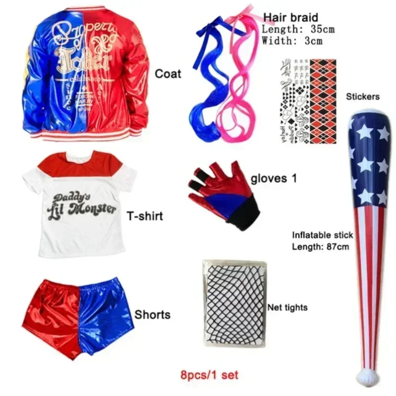 2025Carnival Kids Girls Suicid - Anime Harley Quinn Cosplay incelemesi ve fiyatı
